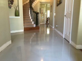 solid epoxy coating in home